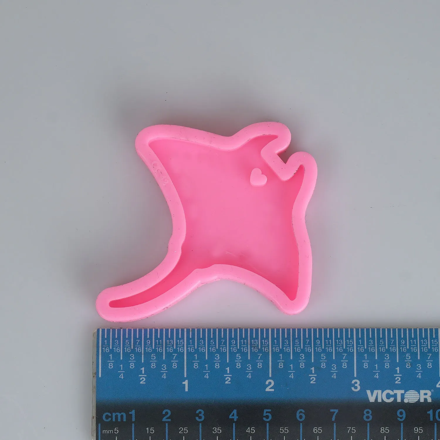 1 piece Thornback Stingray Keychain Mold Silicone Fish Mold For Resin Jewelry Making 10337850