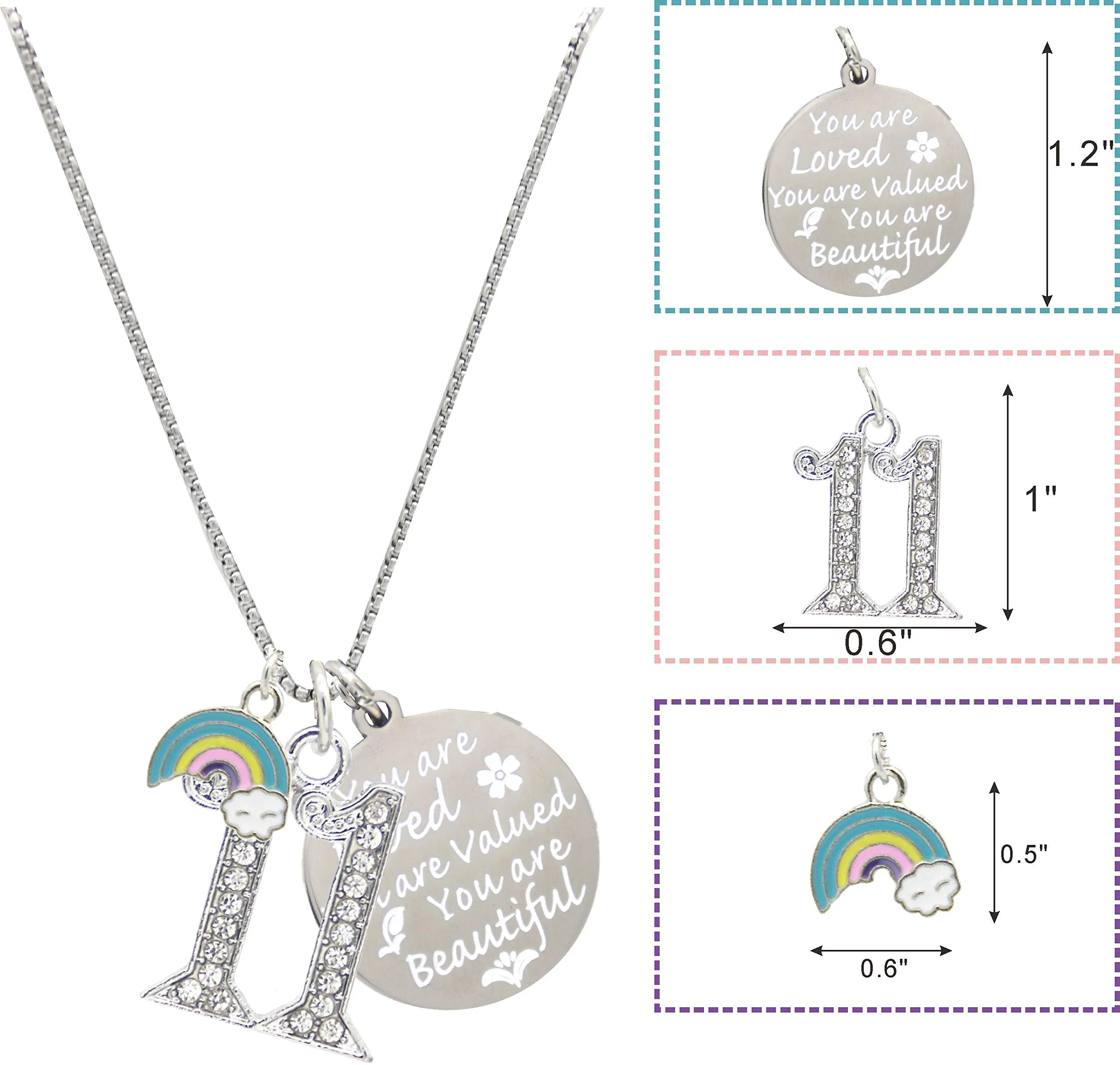 11th Birthday, 11th Birthday Gift, 11th Birthday Girl Gifts, 11th Birthday Necklace, Gifts