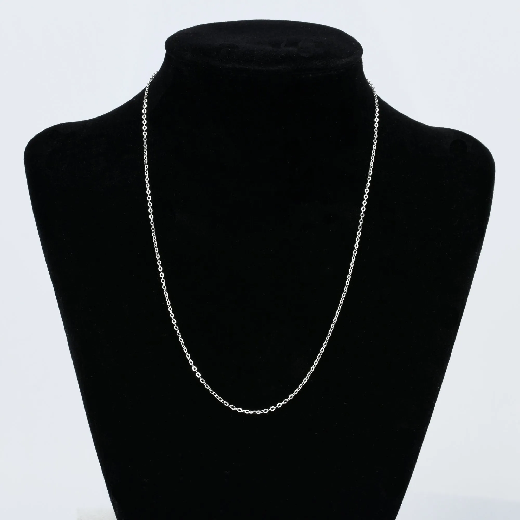 18 Sterling Silver Necklace Chain 925 Silver Chain Necklace Thin Chain Finished Chain Necklace Silver Jewelry 1pcs 102937