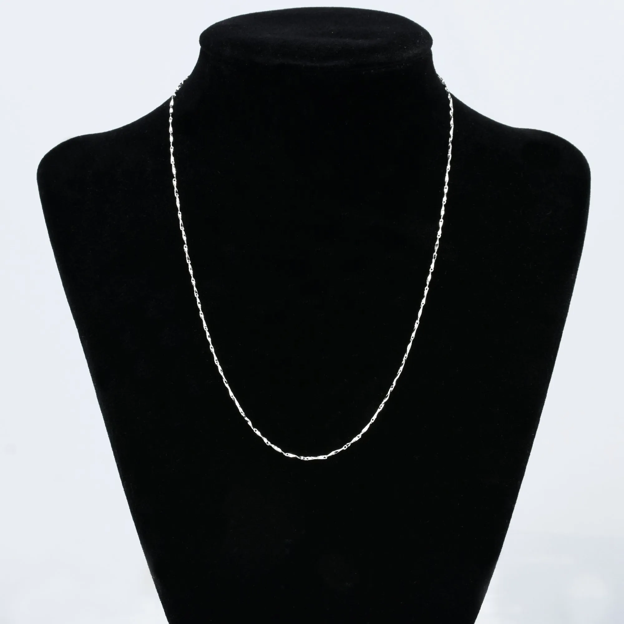 18 Sterling Silver Necklace Chain 925 Silver Chain Necklace Thin Chain Finished Chain Necklace Silver Jewelry 1pcs 102937