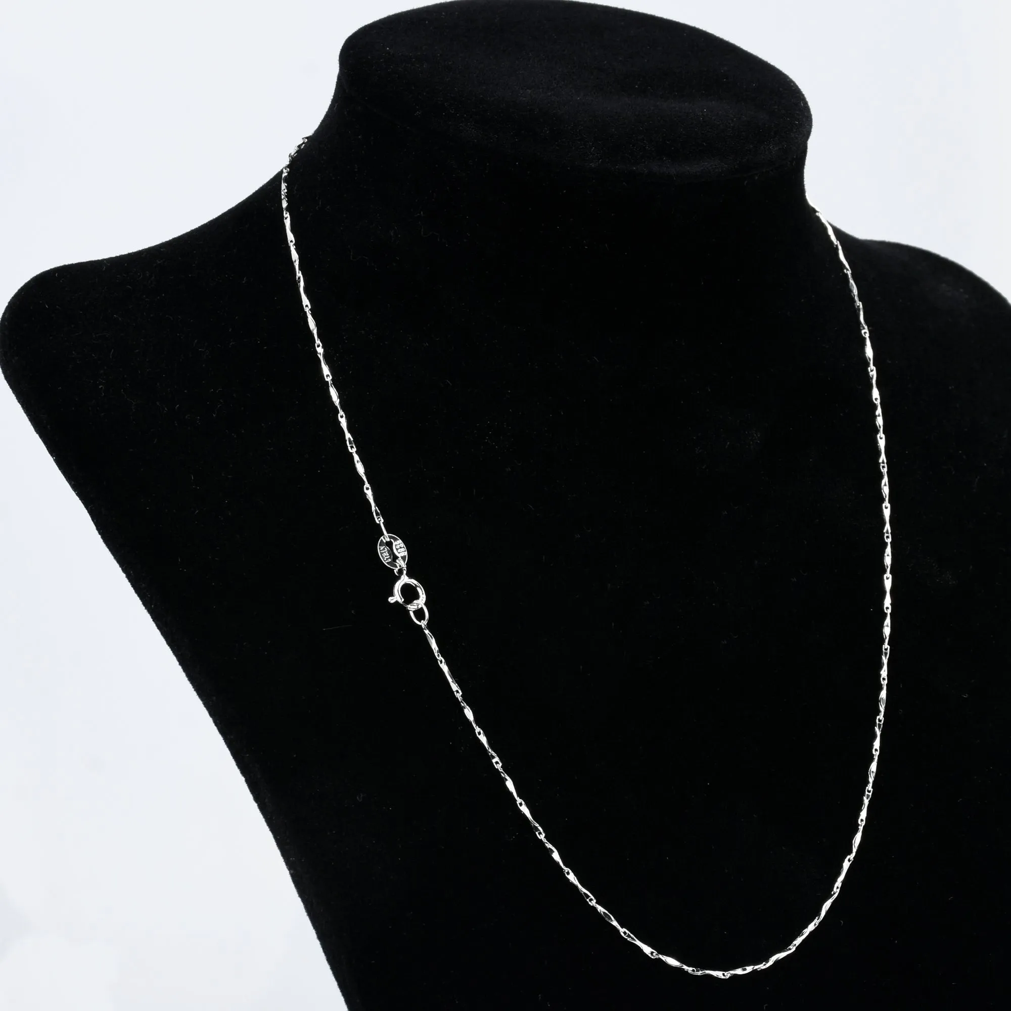 18 Sterling Silver Necklace Chain 925 Silver Chain Necklace Thin Chain Finished Chain Necklace Silver Jewelry 1pcs 102937