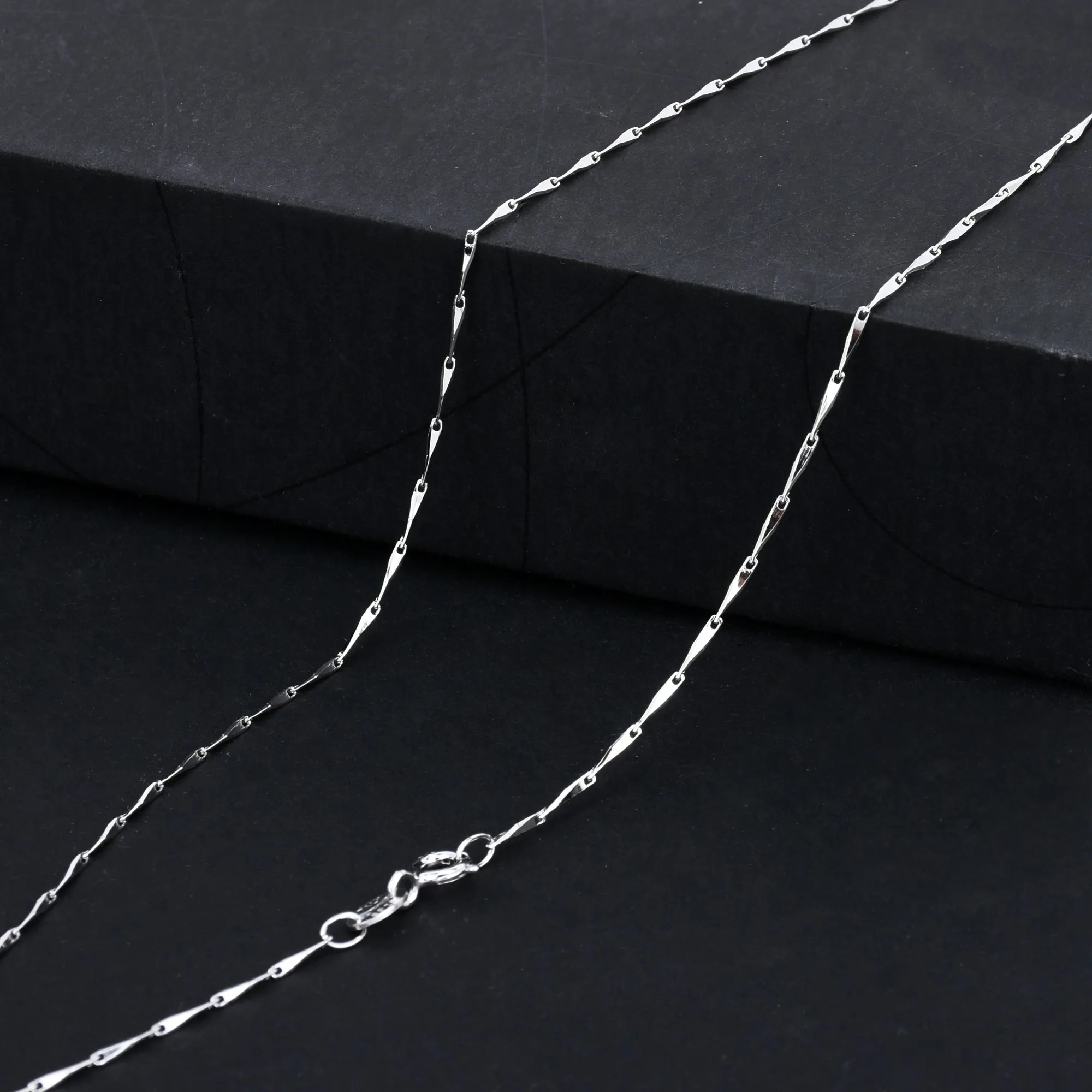 18 Sterling Silver Necklace Chain 925 Silver Chain Necklace Thin Chain Finished Chain Necklace Silver Jewelry 1pcs 102937