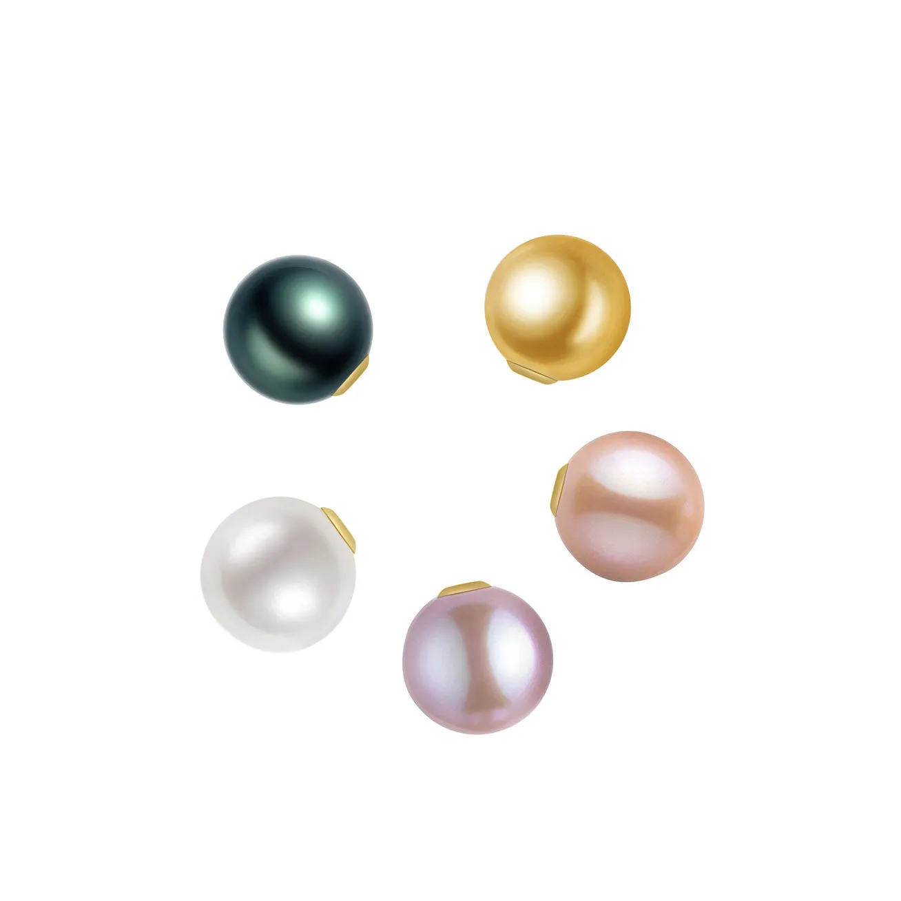 18K Solid Gold Interchangeable Edison Pearl Ring KR00043 | Possibilities