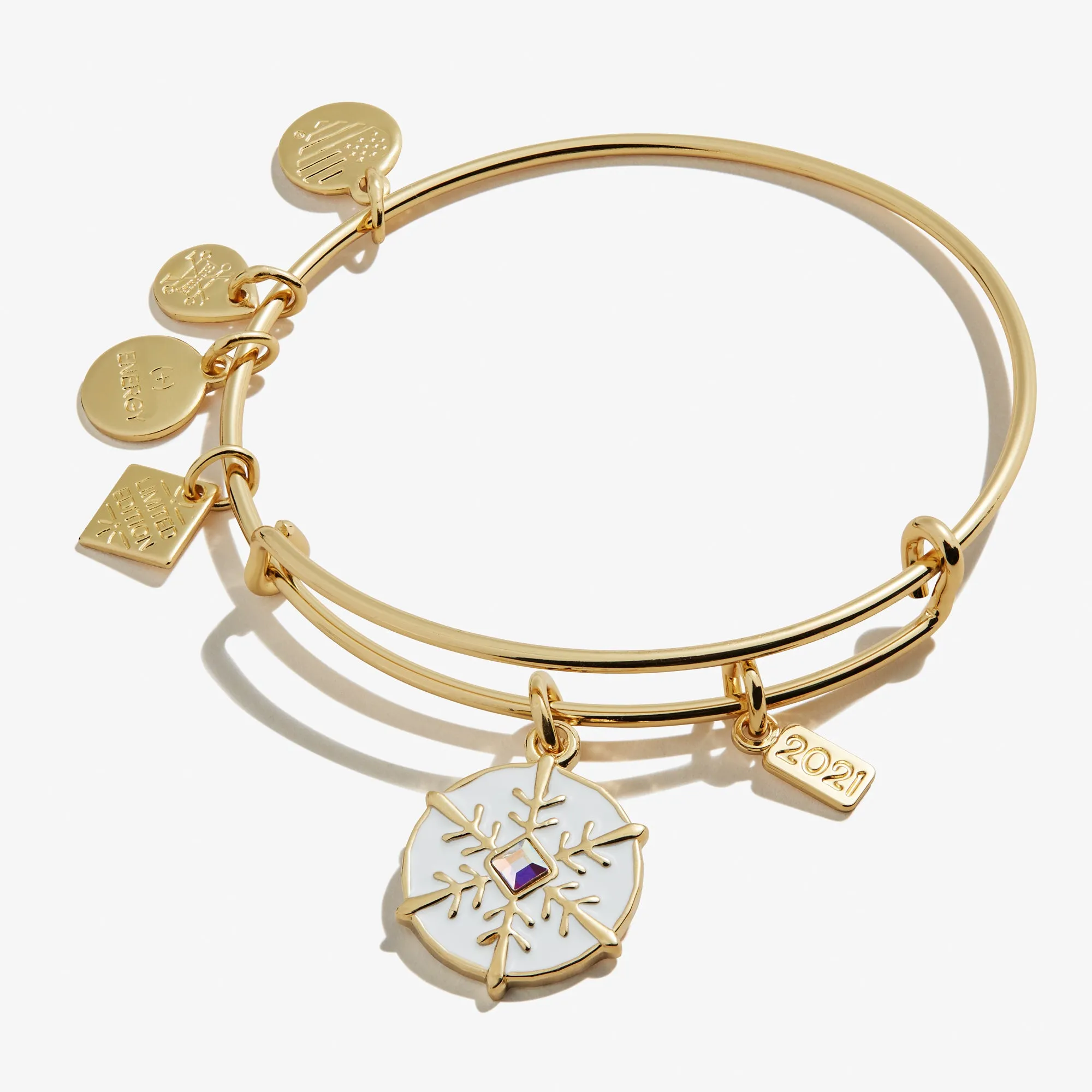 2021 Crystal Snowflake Charm Bangle