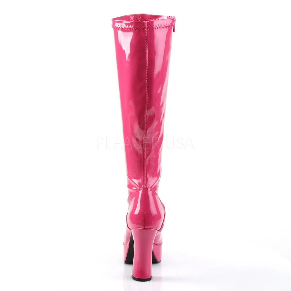 4 Inch Heel EXOTICA-2000 Hot Pink Stretch Patent