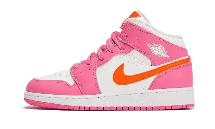 Air Jordan 1 Mid Pinksicle Safety Orange