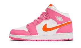 Air Jordan 1 Mid Pinksicle Safety Orange