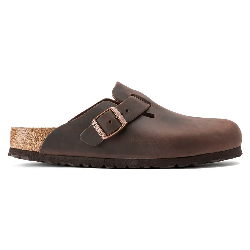 Birkenstock Men's Boston Oiled Leather (Habana - Wide Fit)