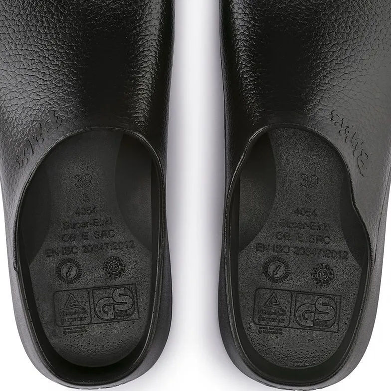 Birkenstock Super Birki PU Black Clogs