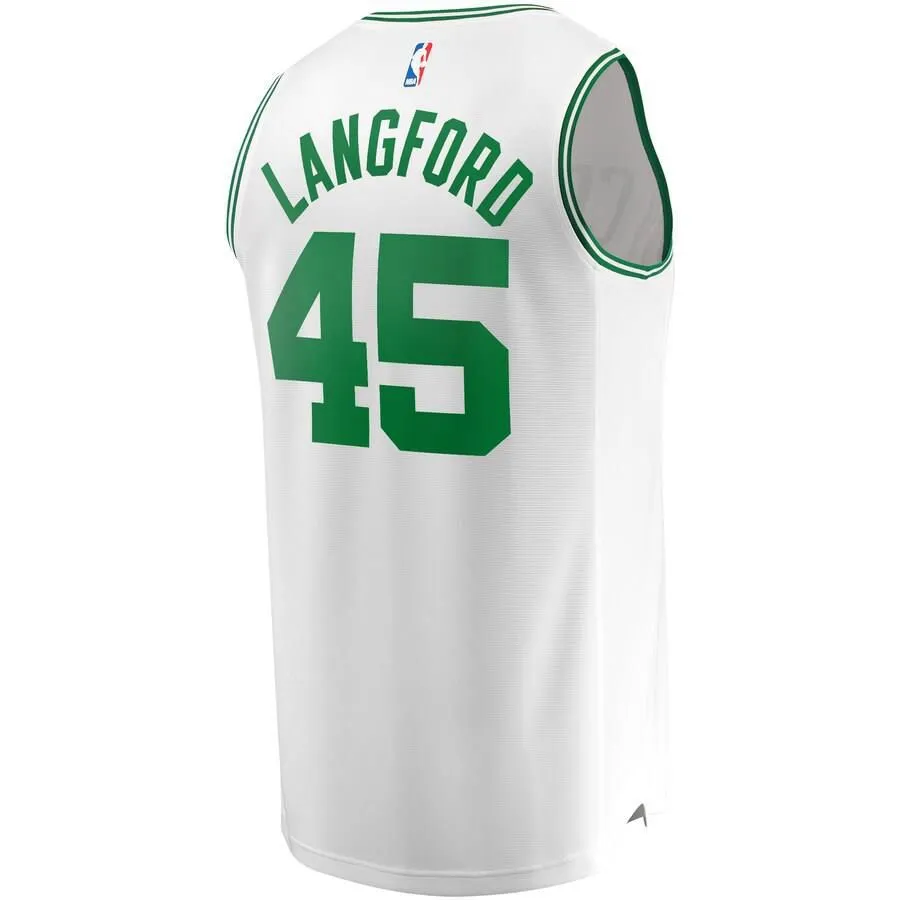 Boston Celtics Romeo Langford Fanatics Branded Replica Fast Break Player Association Jersey Mens - White | Ireland K6570P5