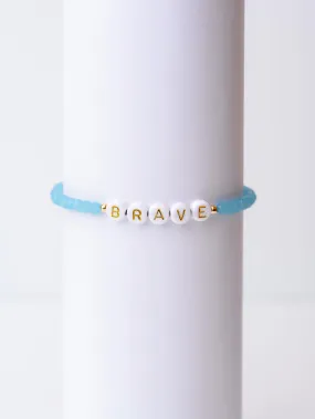 BRAVE Crystal Beaded Bracelet