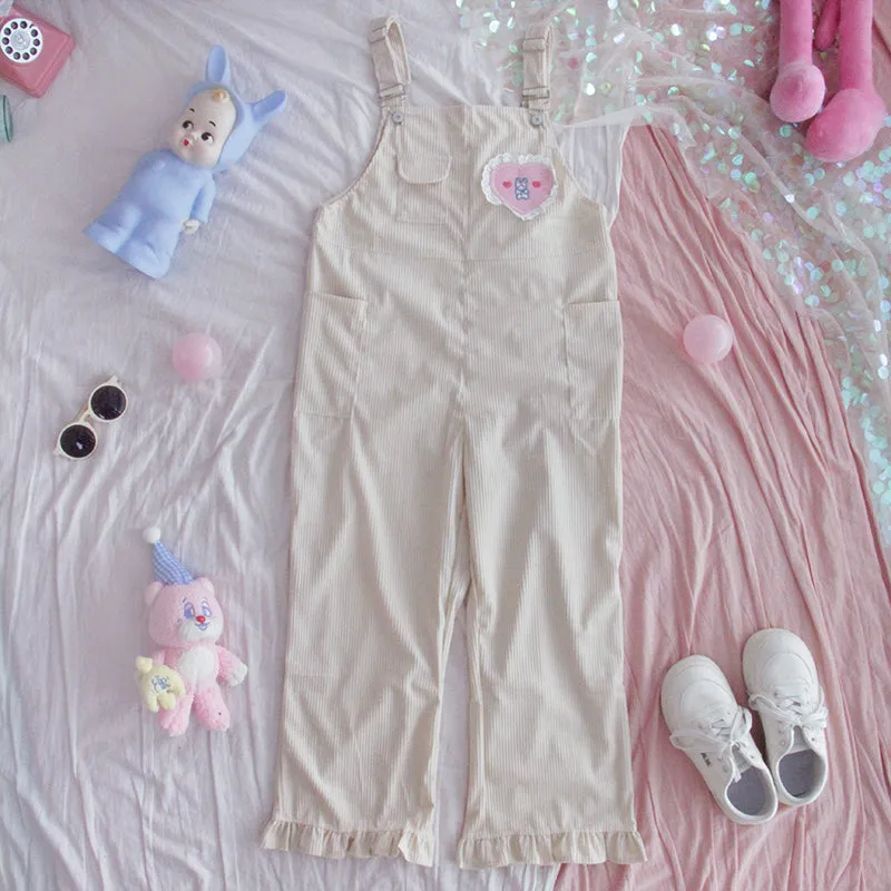 Bunny Corduroy Overalls AD210237