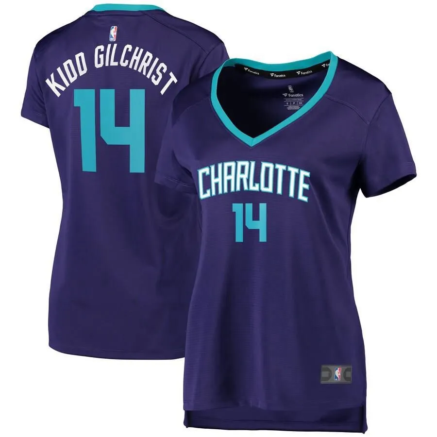 Charlotte Hornets Michael Kidd-Gilchrist Fanatics Branded Replica Fast Break Player Statement Jersey Womens - Purple | Ireland T5392E1