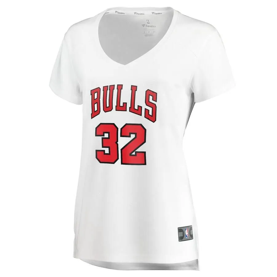 Chicago Bulls Kris Dunn Fanatics Branded Fast Break Player Association Jersey Womens - White | Ireland P7507B4