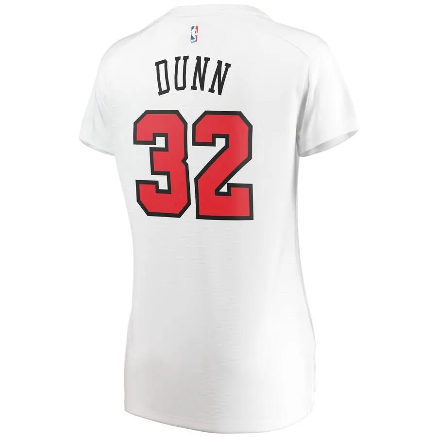 Chicago Bulls Kris Dunn Fanatics Branded Fast Break Player Association Jersey Womens - White | Ireland P7507B4