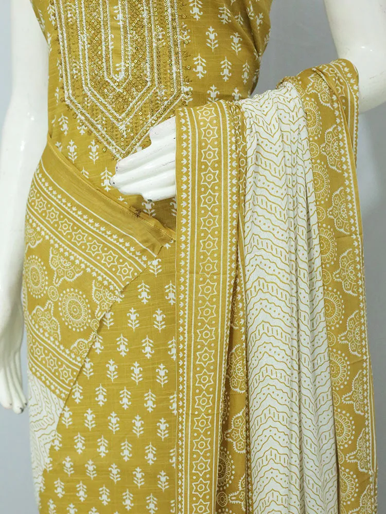 Cotton mix Printed Churidar Material