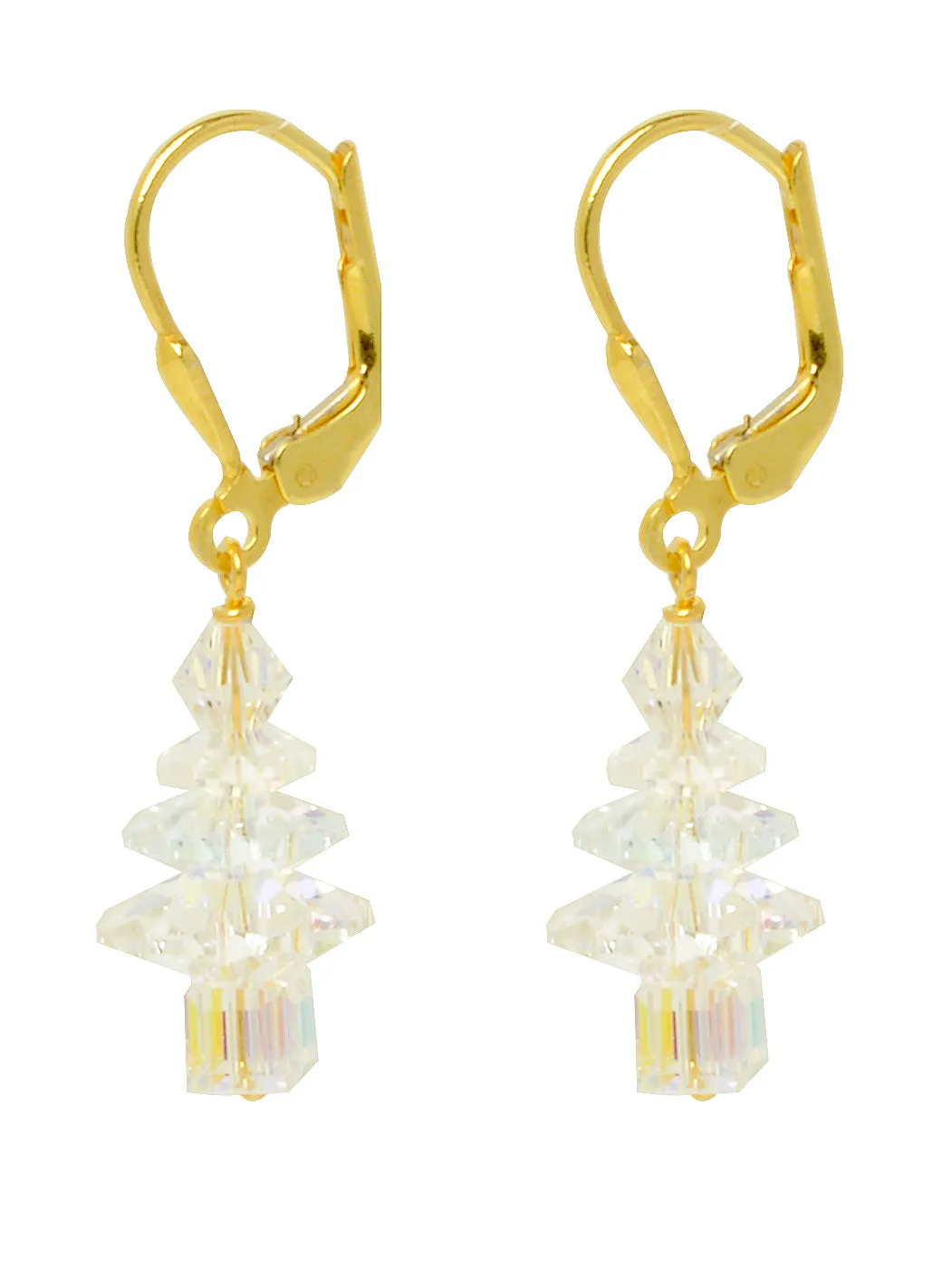 Crystal Tree Earrings - SMALL