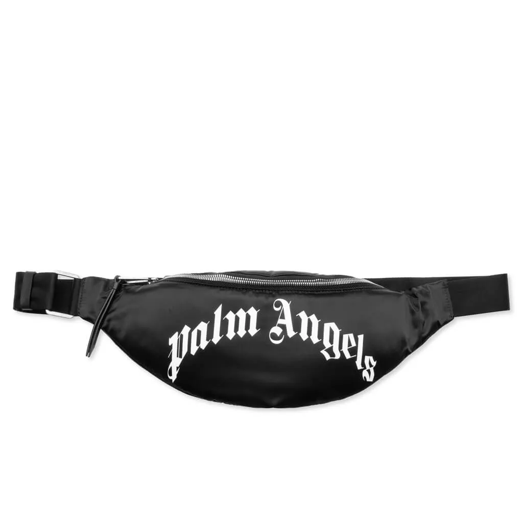 Curved Logo Fannypack - Black/White