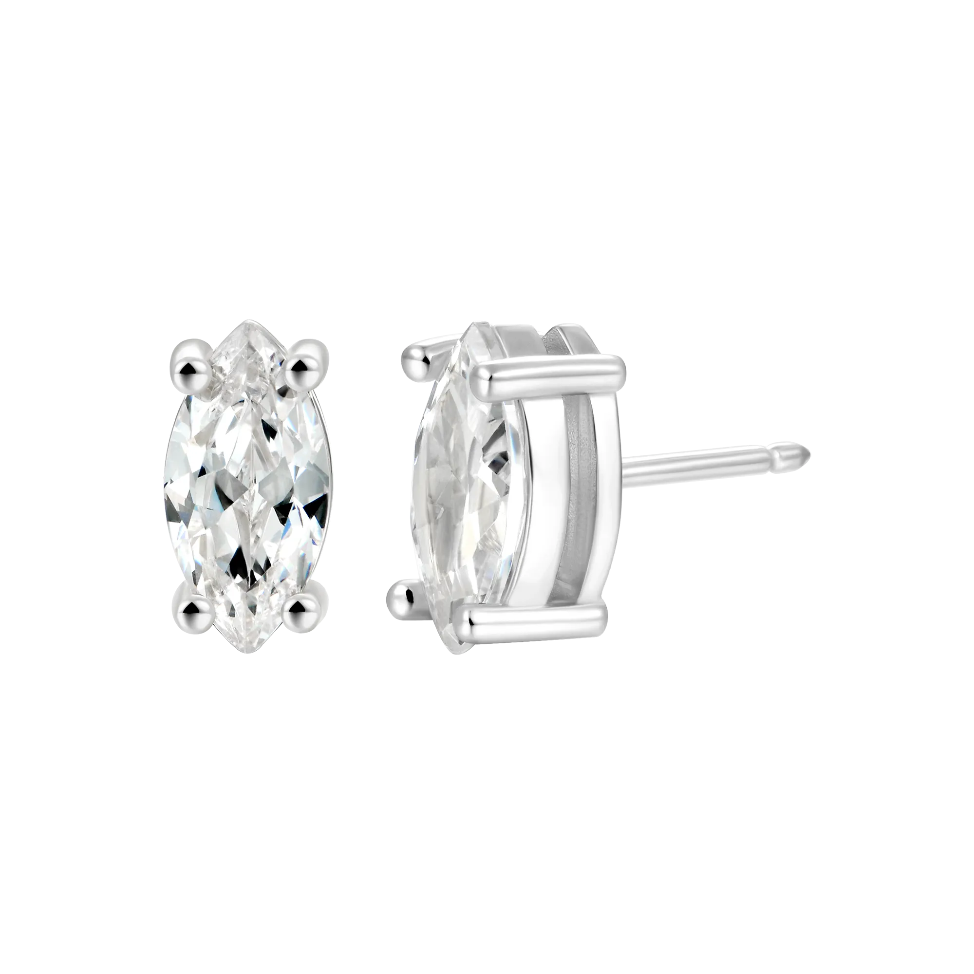 Custom Classic Moissanite Stud Earring