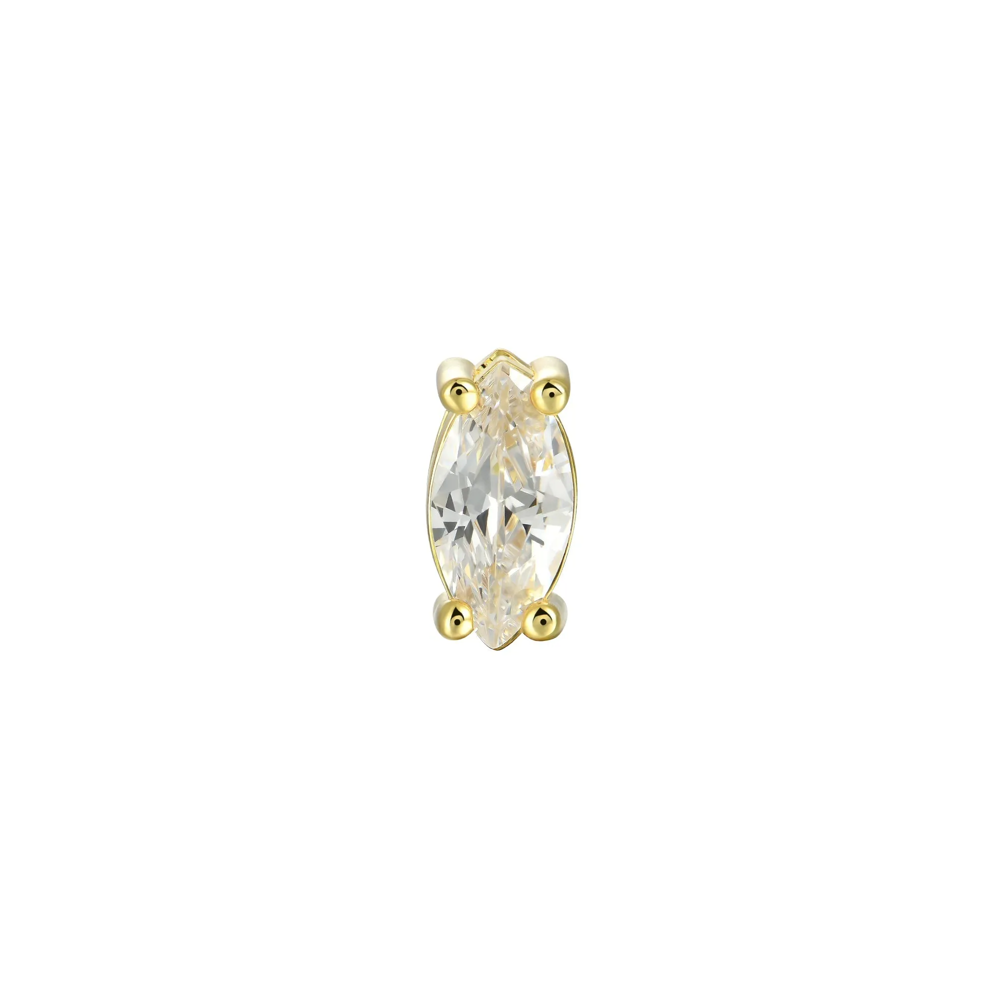 Custom Classic Moissanite Stud Earring