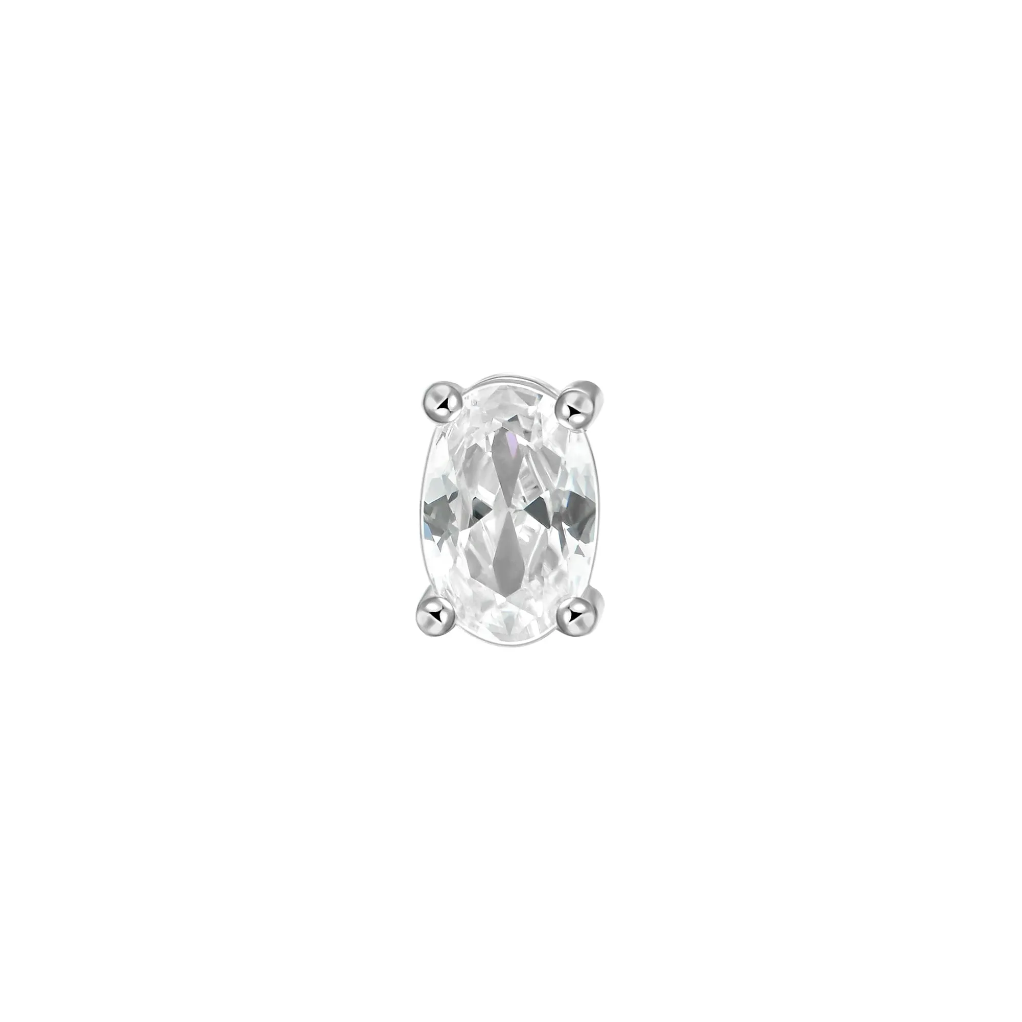 Custom Classic Moissanite Stud Earring