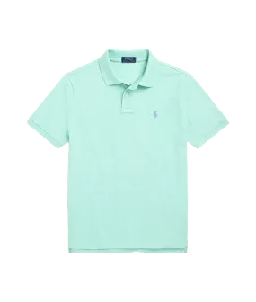 Custom Slim Fit Mesh Polo Shirt - Green