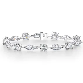 CZ Diamond Platinum Plated Tennis Bracelet