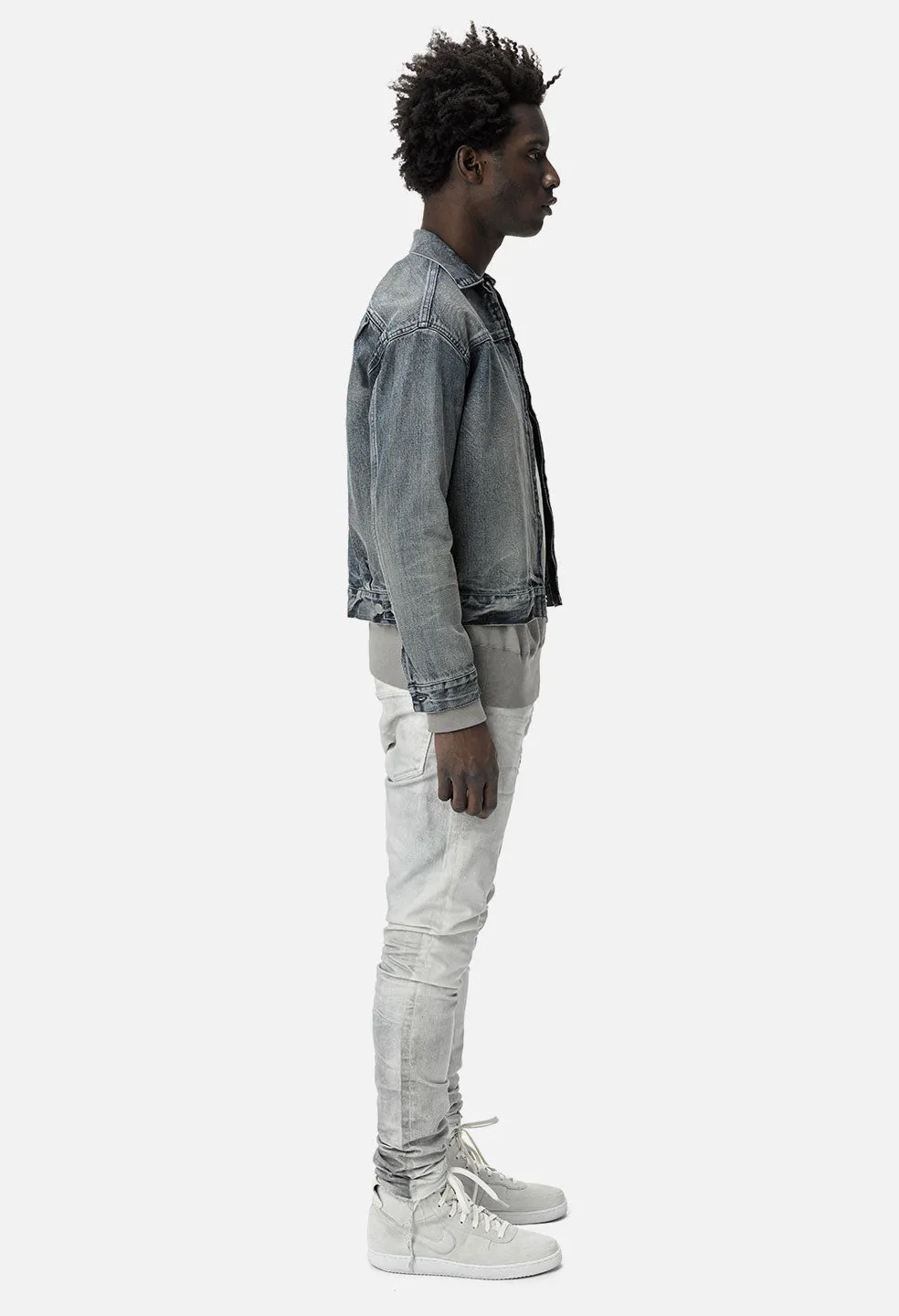 Denim Zip Blouson / Gobi