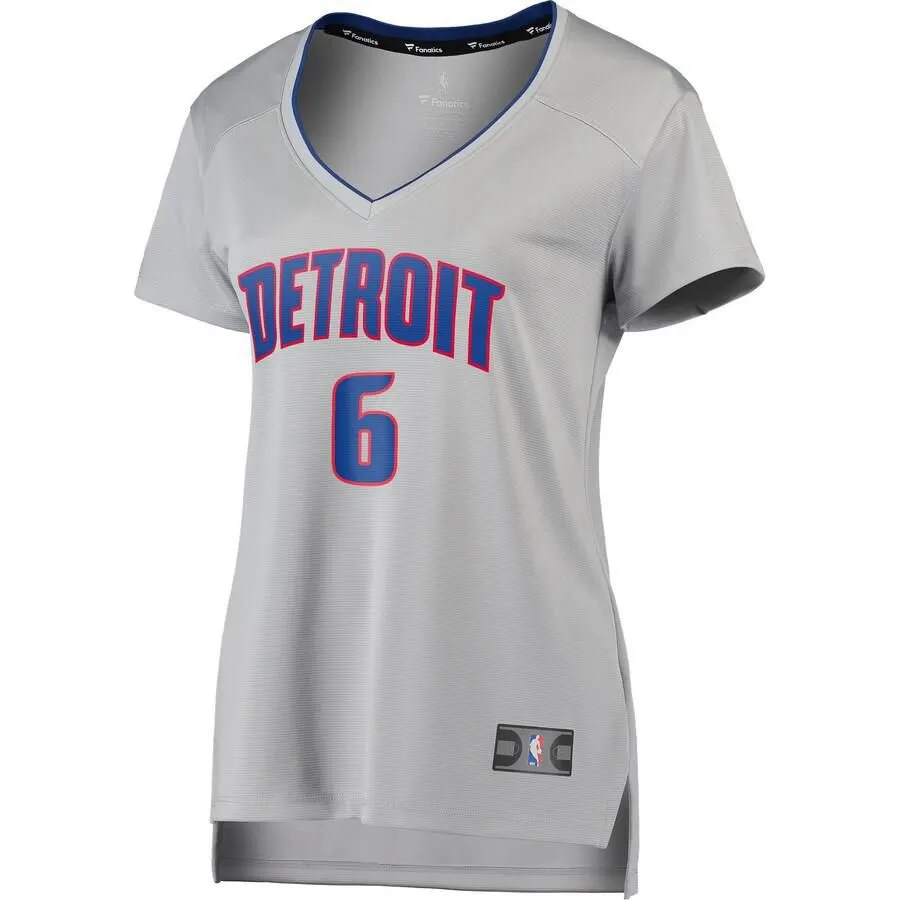 Detroit Pistons Bruce Brown Fanatics Branded Replica Fast Break Player Statement Jersey Womens - Grey | Ireland X2243S9