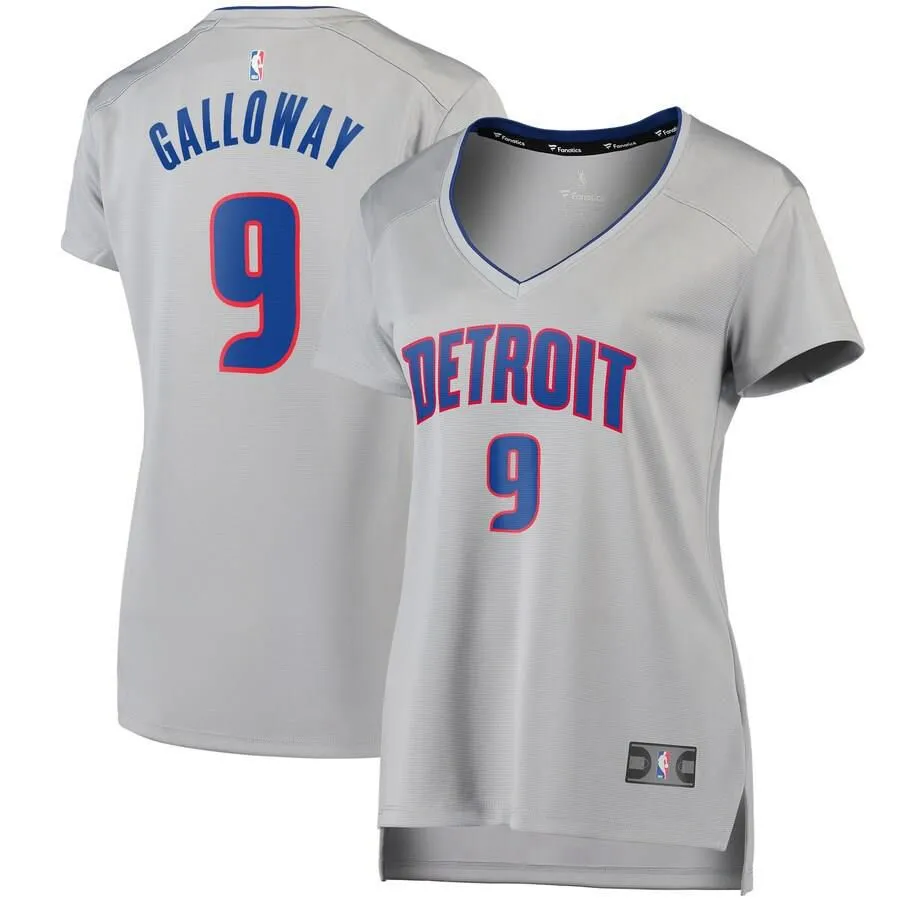 Detroit Pistons Langston Galloway Fanatics Branded Replica Fast Break Player Statement Jersey Womens - Grey | Ireland H1365R5