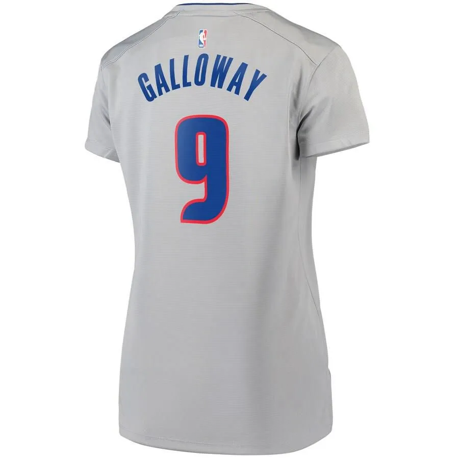 Detroit Pistons Langston Galloway Fanatics Branded Replica Fast Break Player Statement Jersey Womens - Grey | Ireland H1365R5