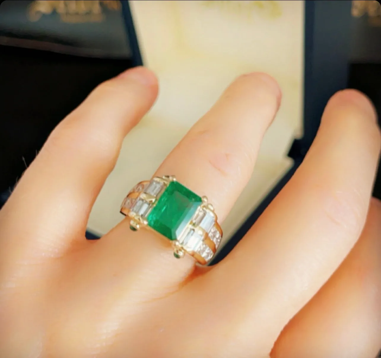 Emerald & Diamond Ring