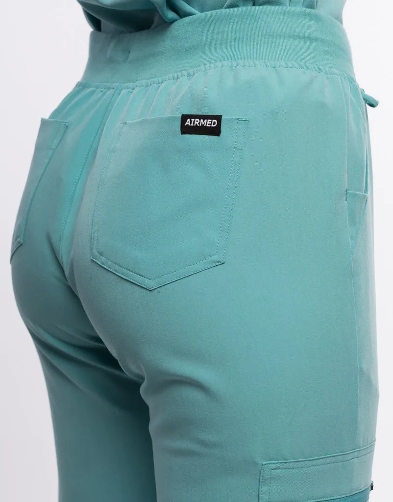 Essential Jogger Scrub Pants - Audrey Teal