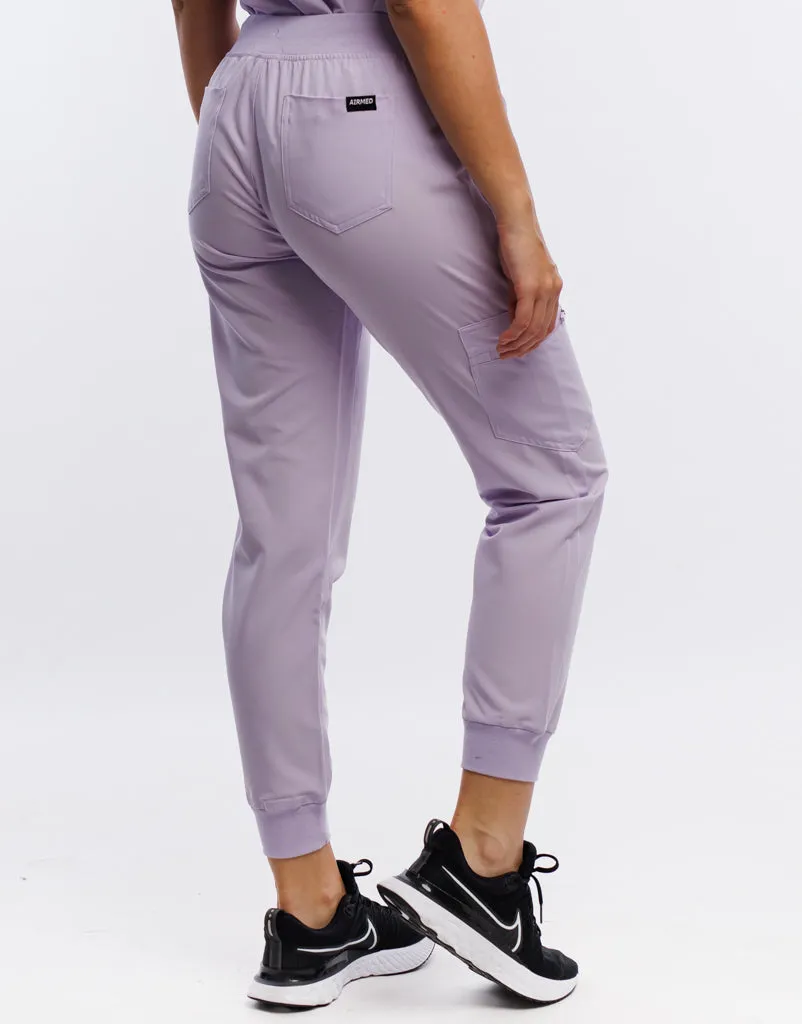 Essential Jogger Scrub Pants - Pastel Lilac