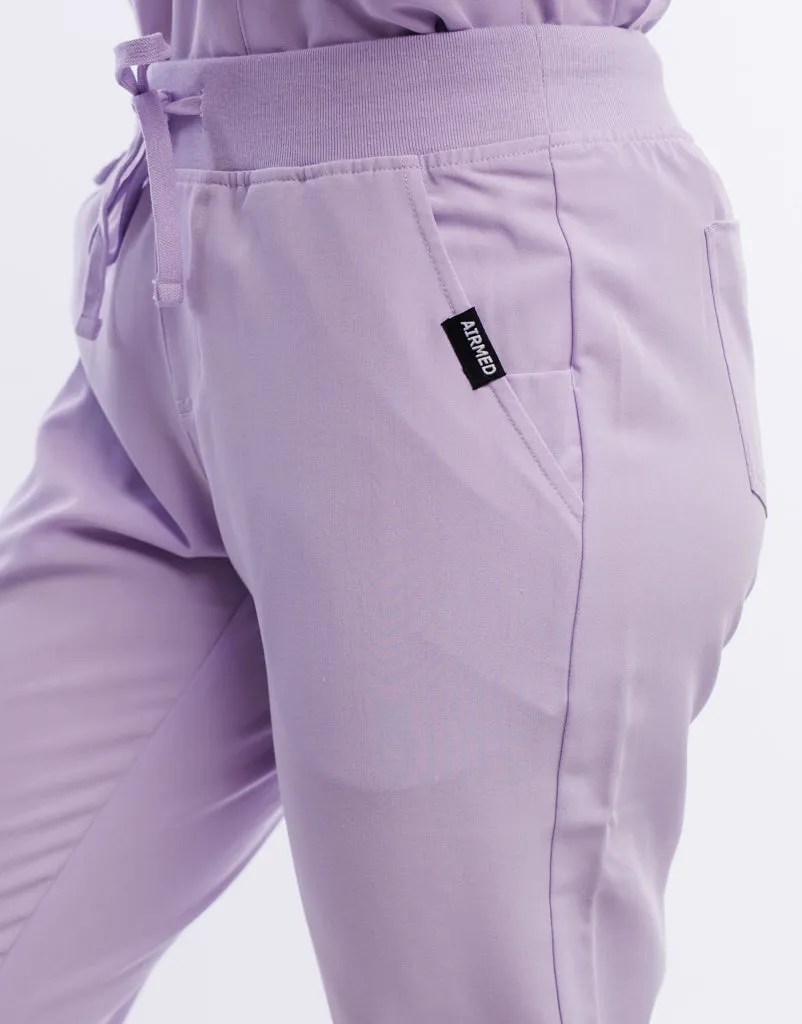 Essential Jogger Scrub Pants - Pastel Lilac