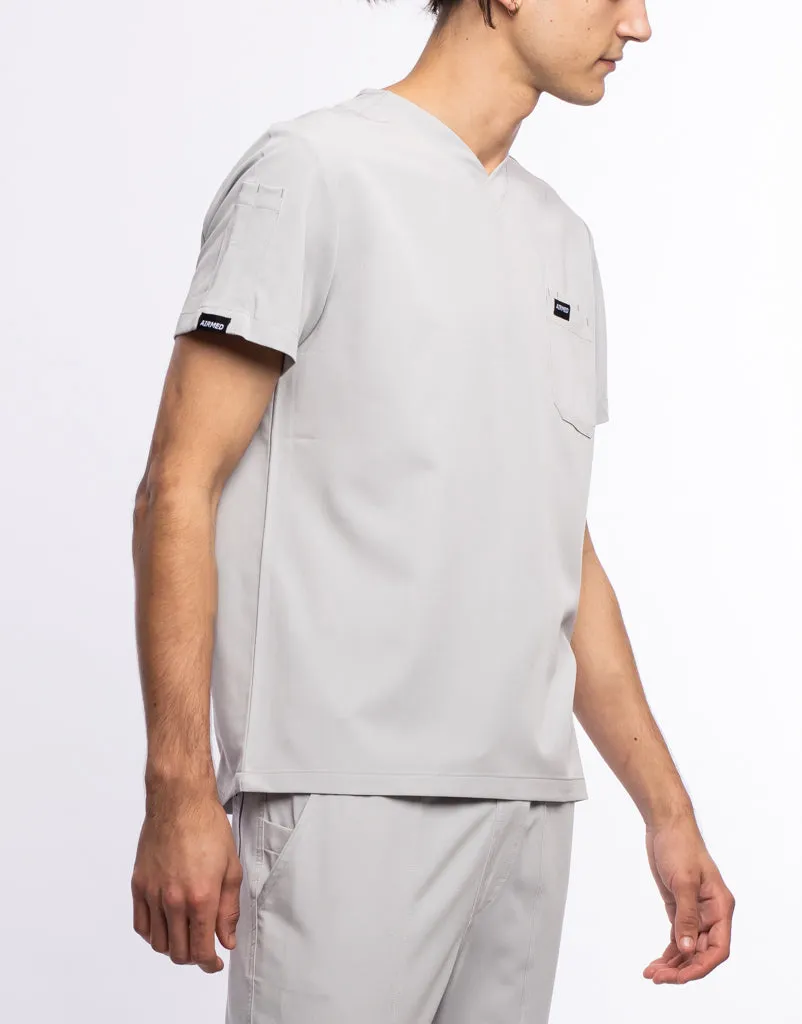 Essential V Neck Scrub Top - Tail Light