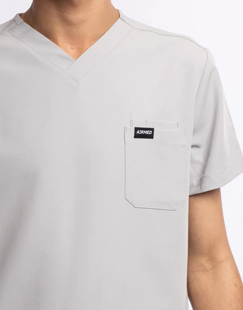 Essential V Neck Scrub Top - Tail Light