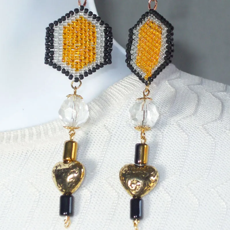 Falviana Dangle Bead Earrings