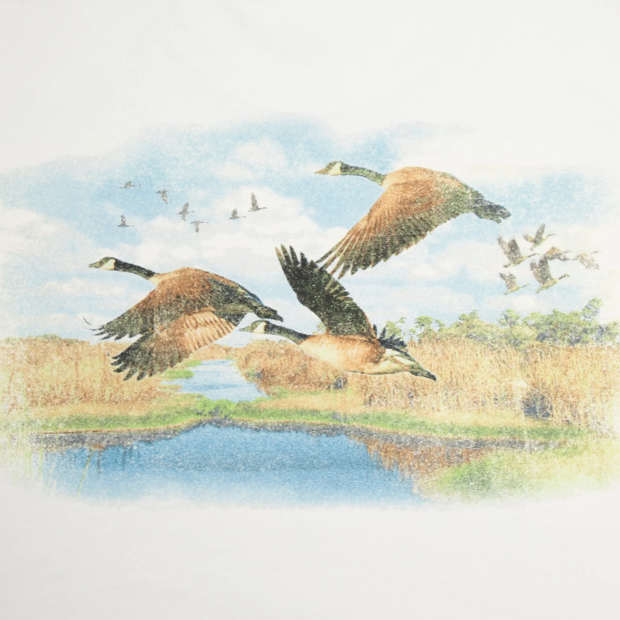 Flying Geese Pocket Tee (White)