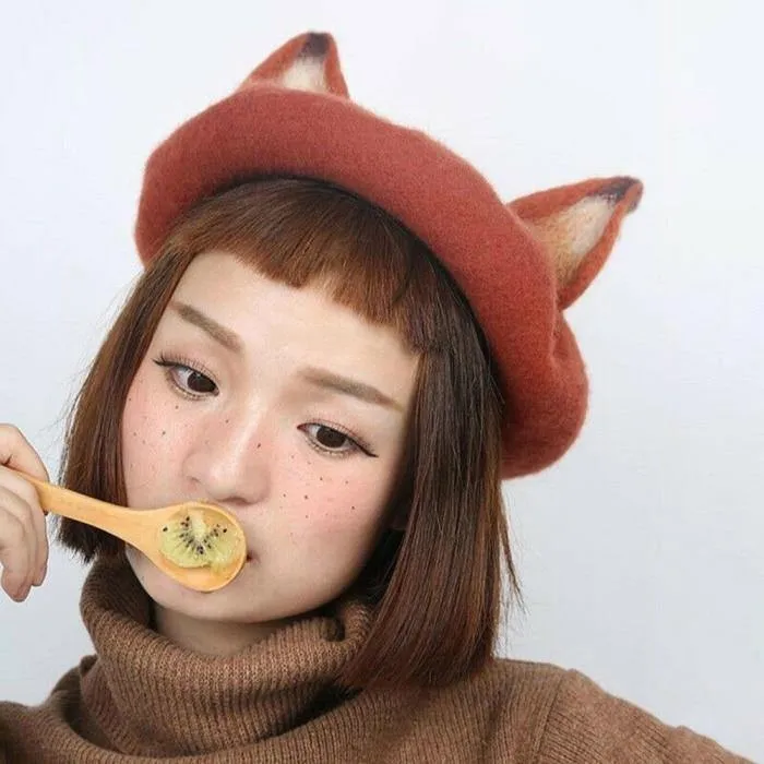 Fox Ears Beret