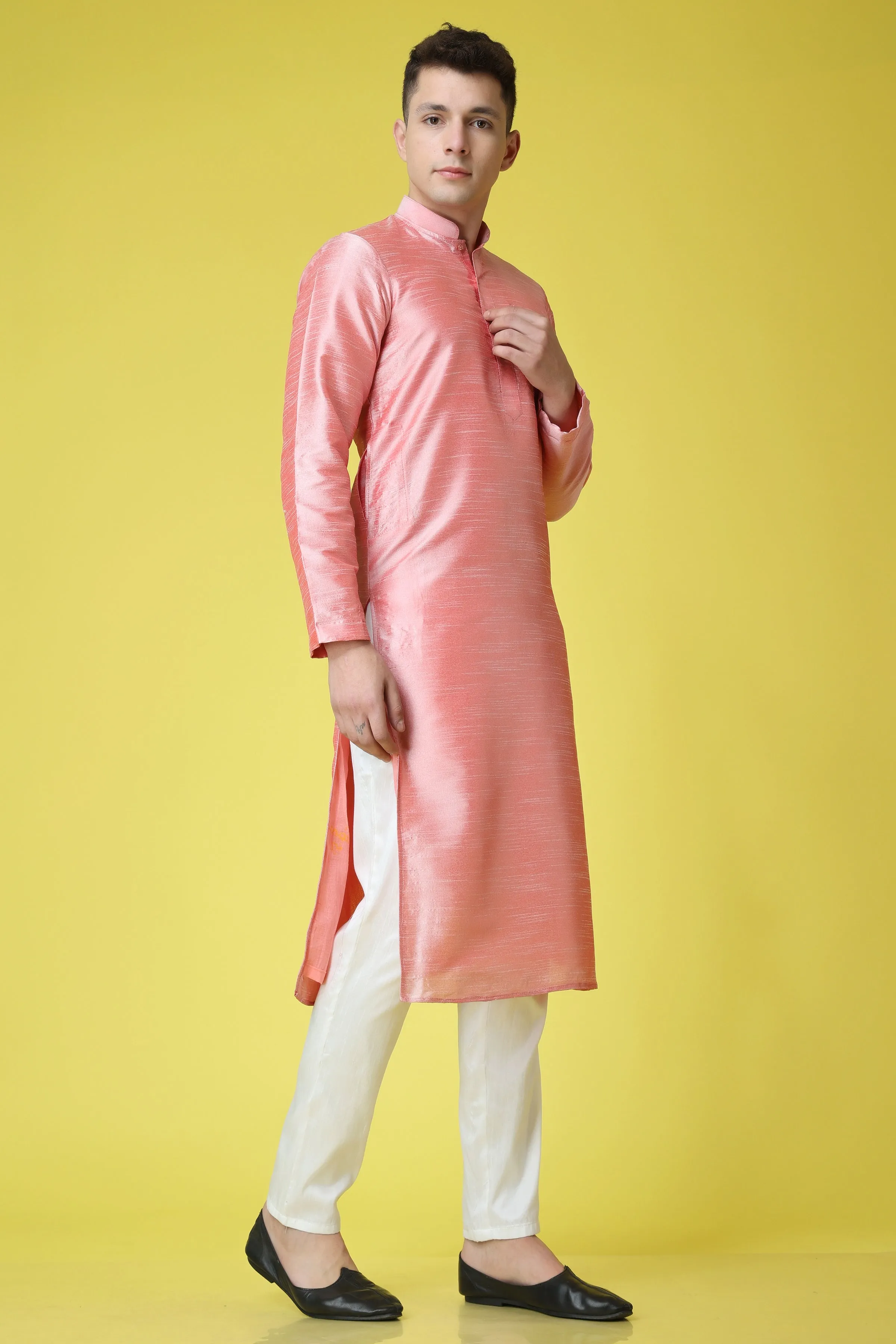 French Aroma Silk Kurta Pajama