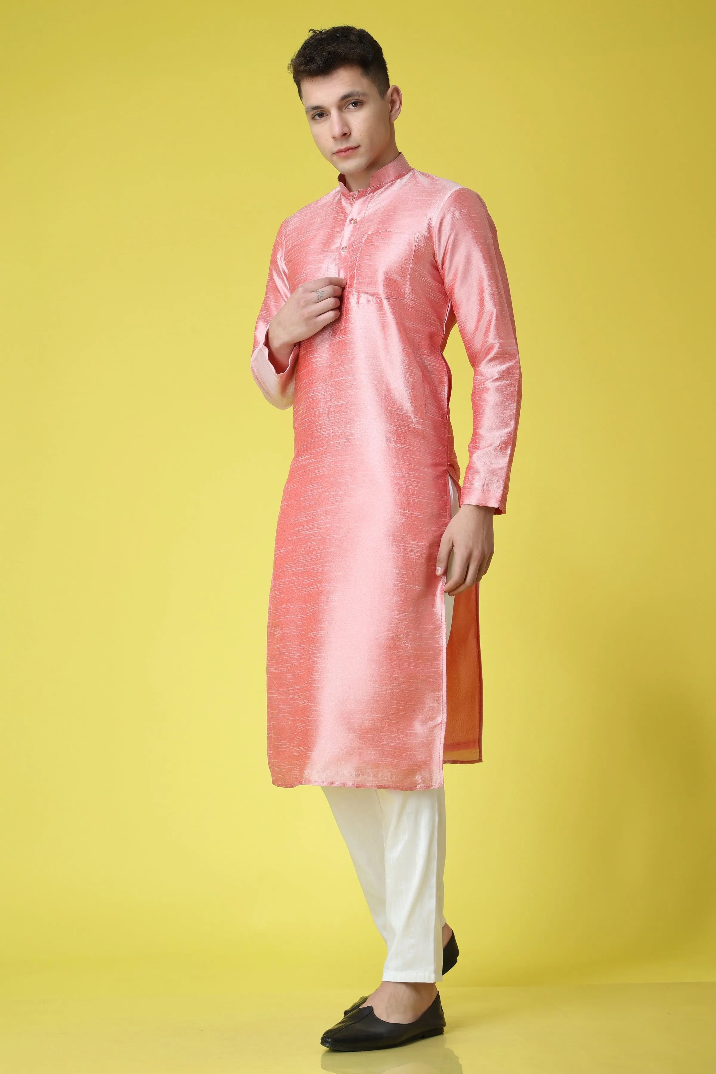 French Aroma Silk Kurta Pajama