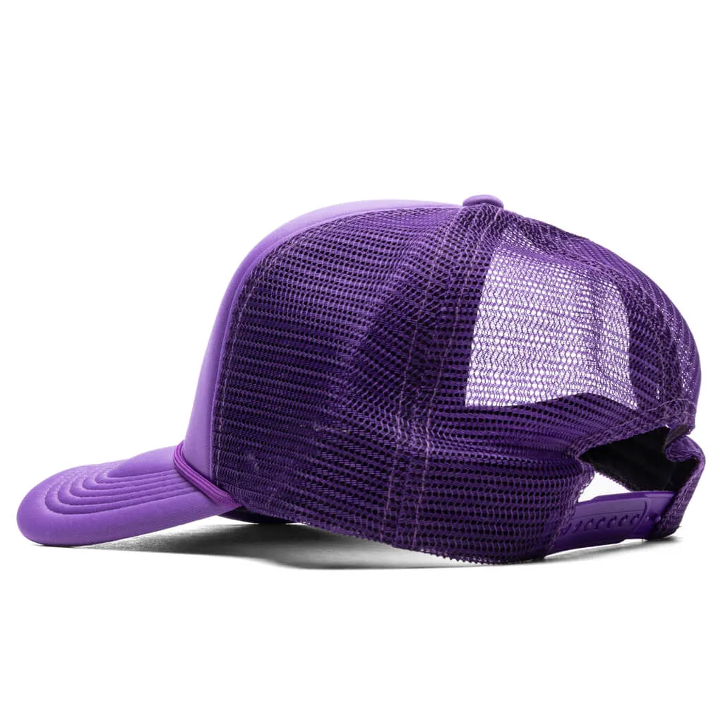 French Logo Trucker Hat - Flo Purple