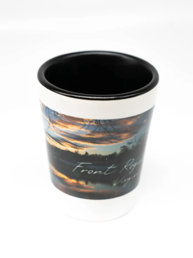 Front Royal Virginia Ceramic Shot Glass - River