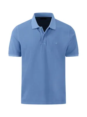 FYNCH HATTON Casual Fit Polo Shirt/Washed Crystal Blue - New SS24