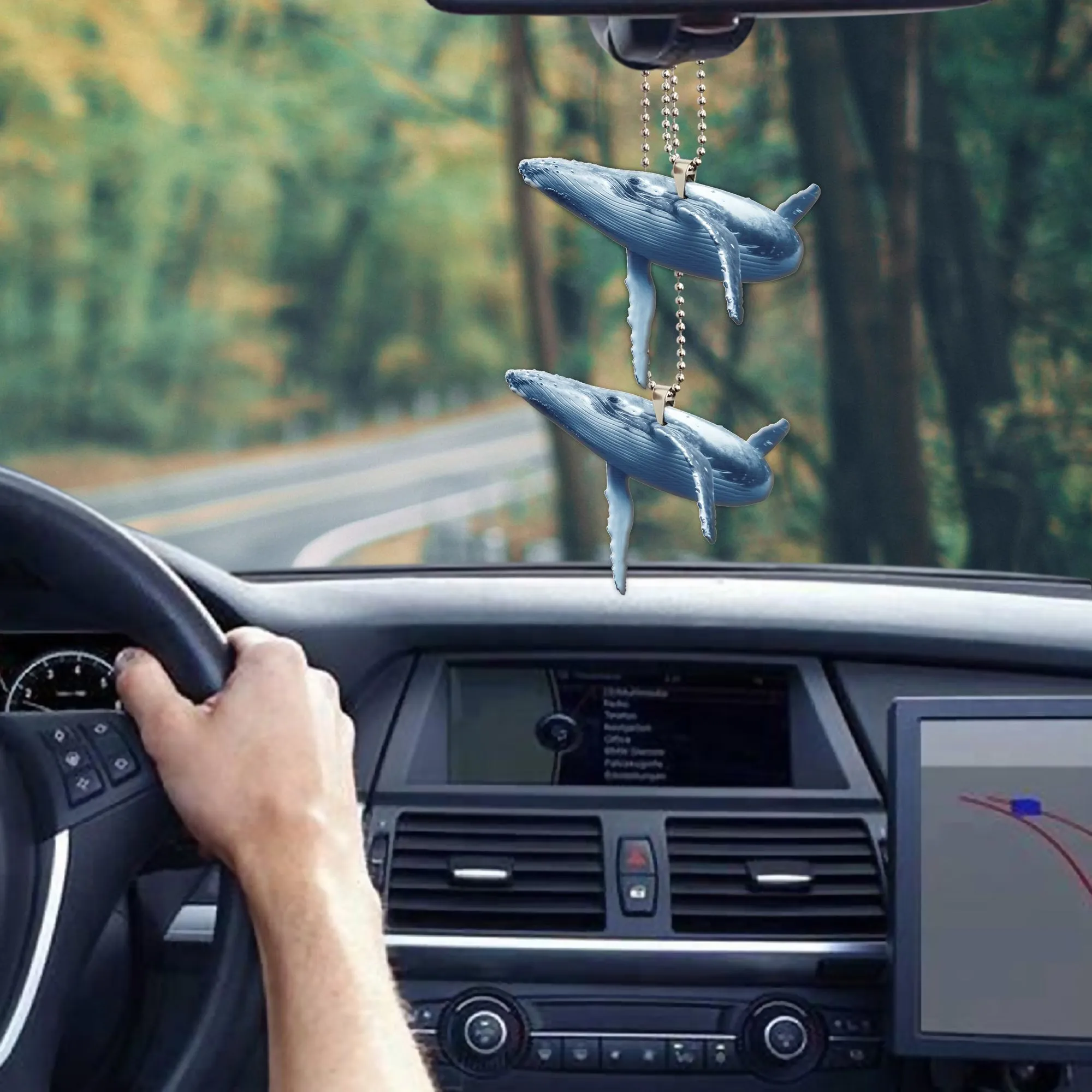 Gearhuman 3D Blue Whale Car Hanging