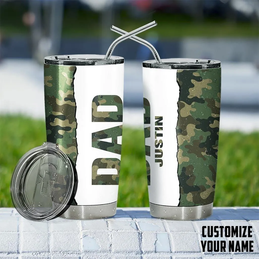 Gearhuman 3D Happy Fathers Day Gift To Dad Custom Name Tumbler