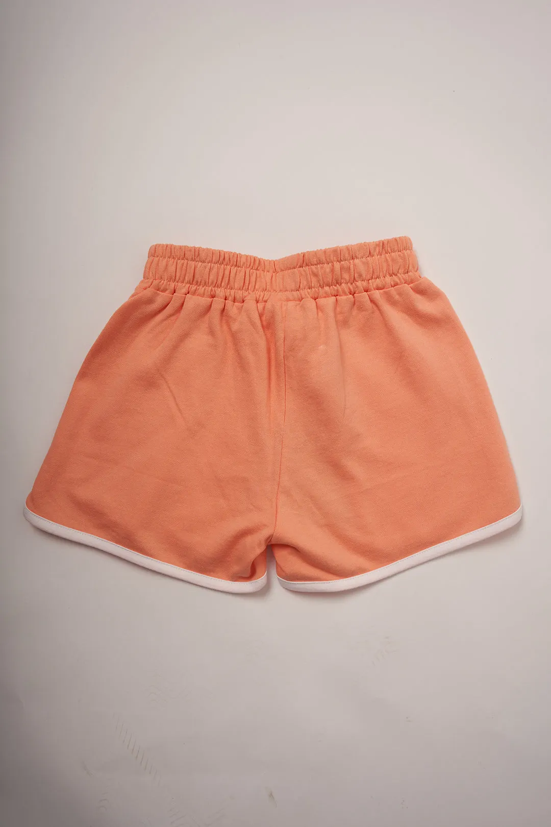 Girls Cotton Pink Sporty Shorts