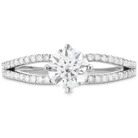 Hearts On Fire Brielle Split Shank Engagement Ring