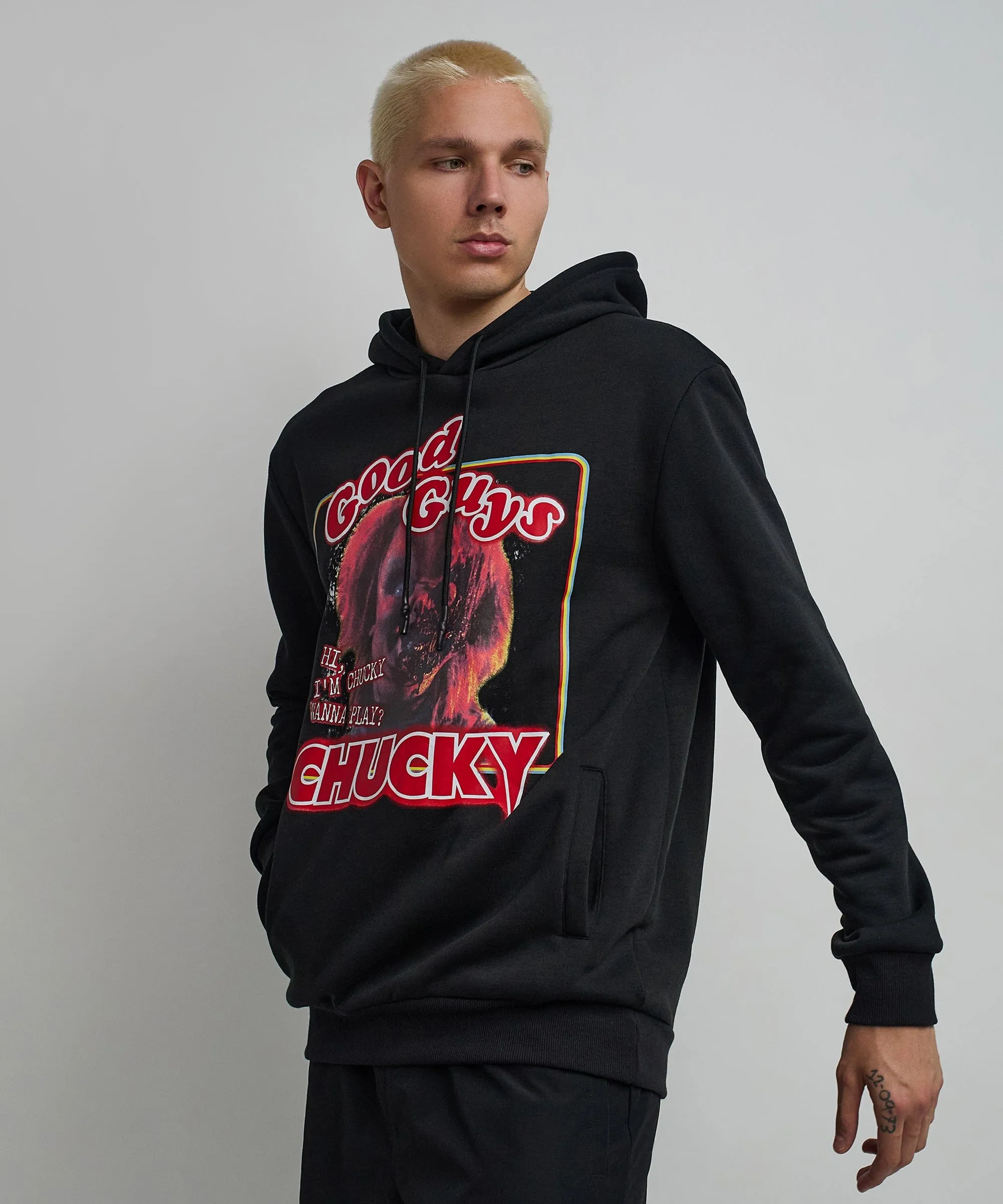 Hi I'm Chucky Graphic Print Hoodie